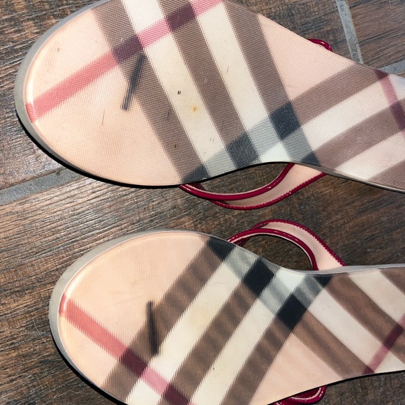 Burberry Sandals Women Size 41 Red US size 10.5 - Picture 5 of 12